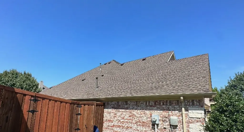 Completed roof replacement project in McAlester